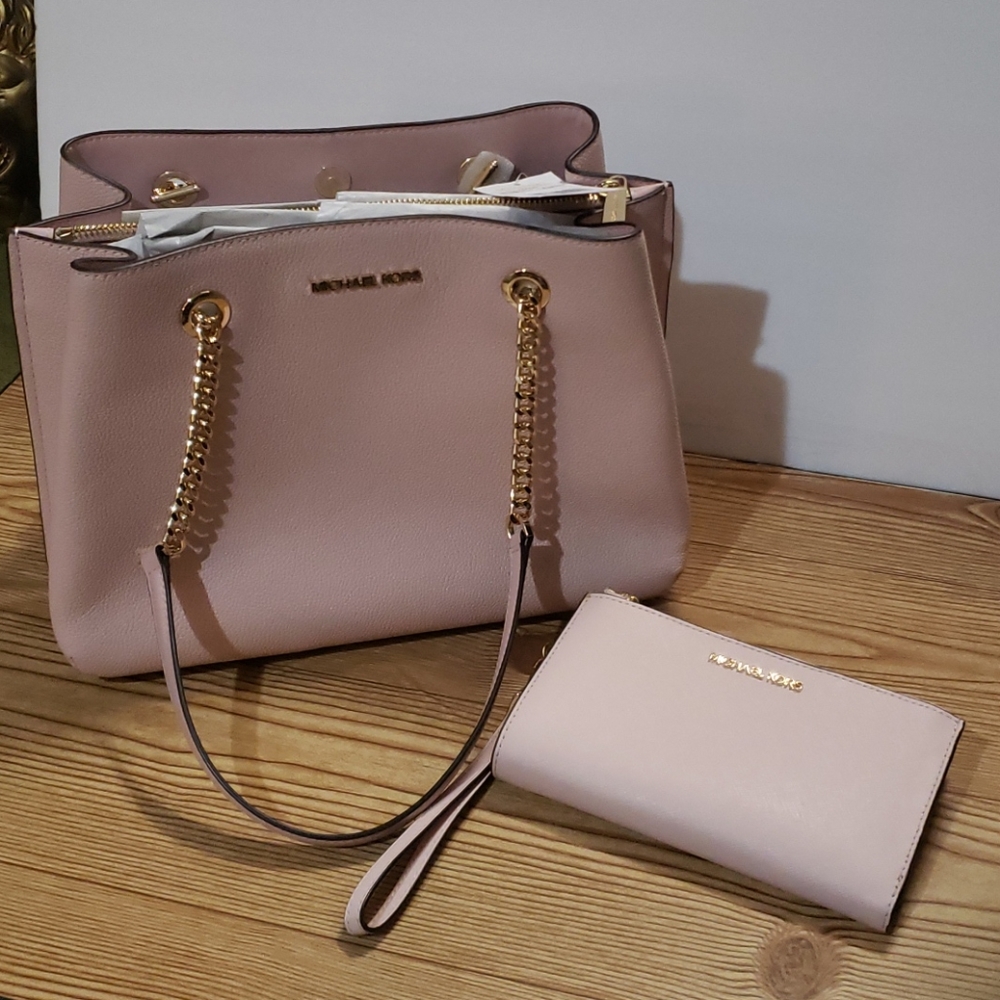 Michael Kors Blossom Purse and wallet set